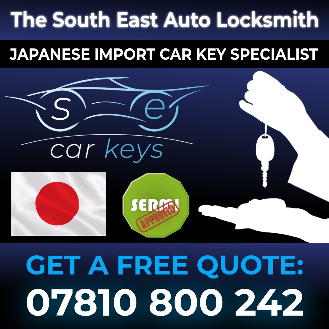 Japanese import car keys flyer for South East Car Keys